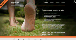 Desktop Screenshot of cidetex.cz